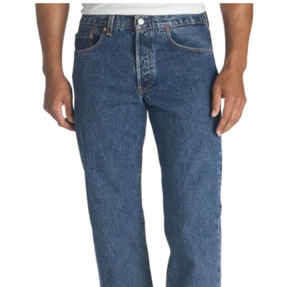 Men's 501® Original Fit Button Fly Non-Stretch Jeans 30 x 32 Medium Wash - Picture 1 of 10